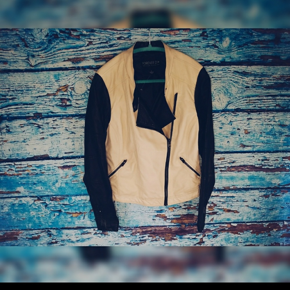 Plus Size Moto jacket by Gashion to Figure