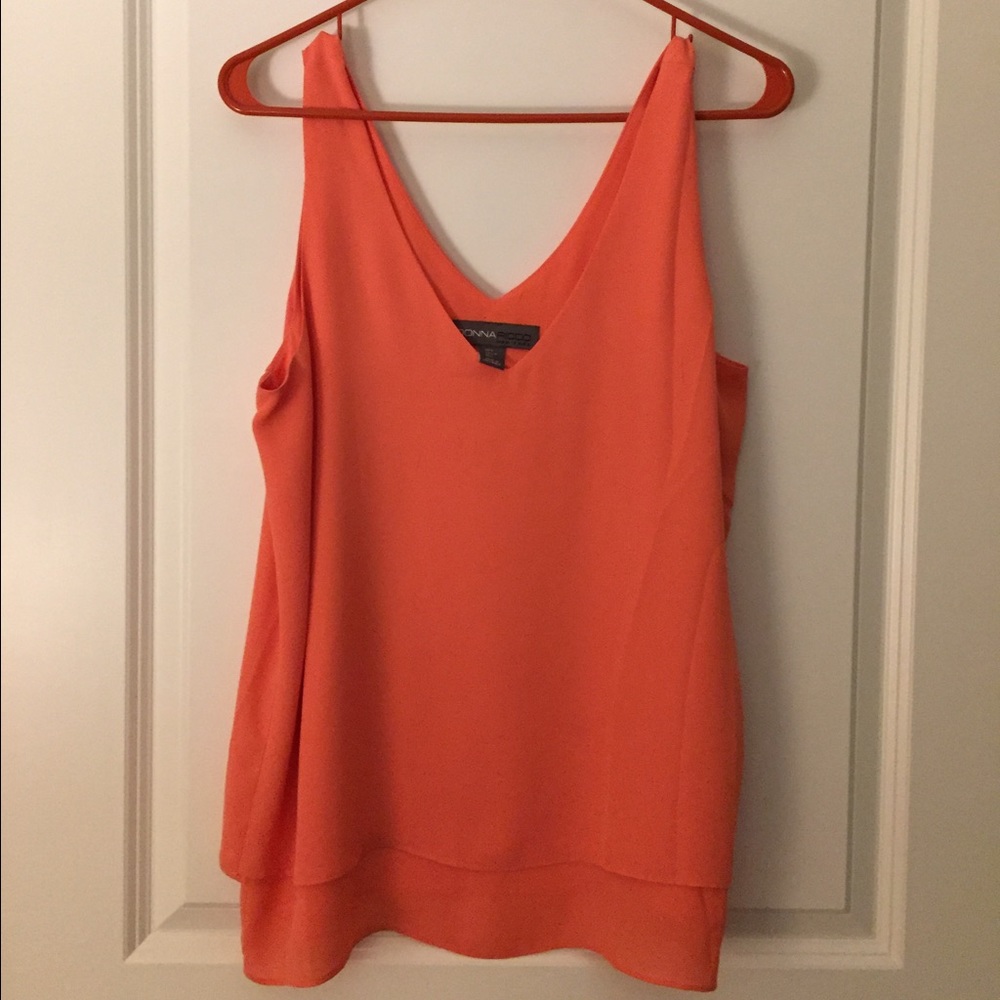 Pink/peach layered tank