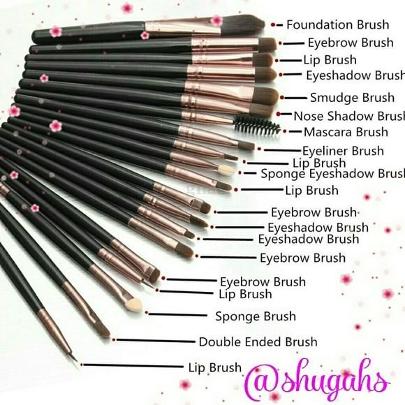 20pc makeup brush set - Picture 2 of 6