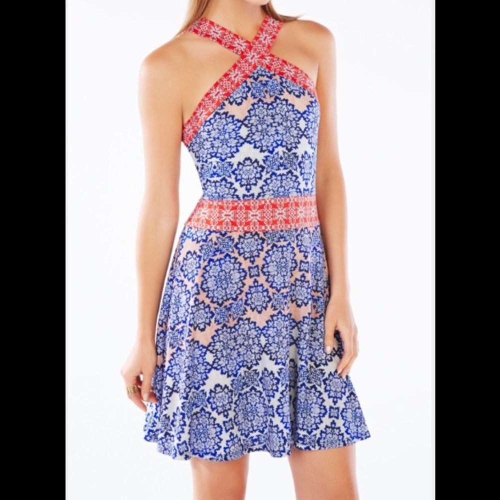 BCBG Nadia Blossoms Print Dress