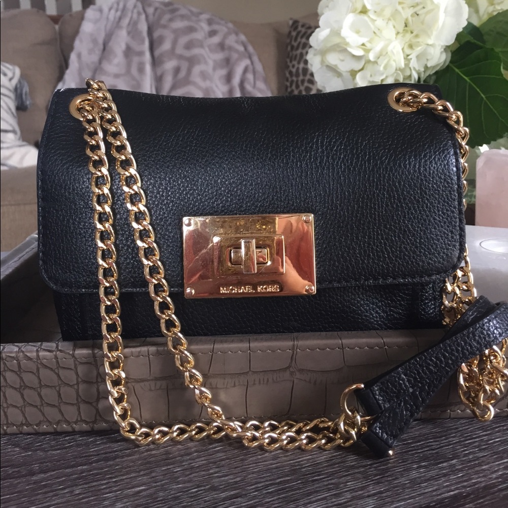 SALE Black Michael Kors Sloan Small Shoulder Bag