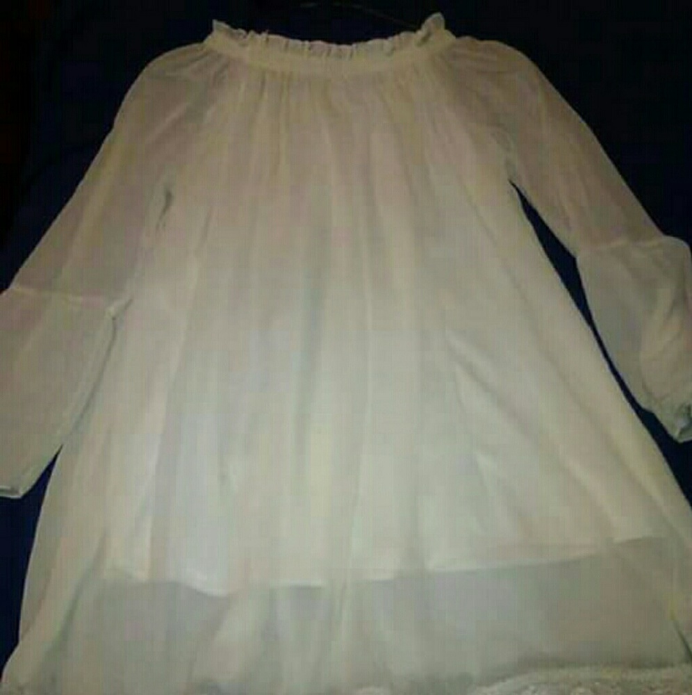White Sheer Dress