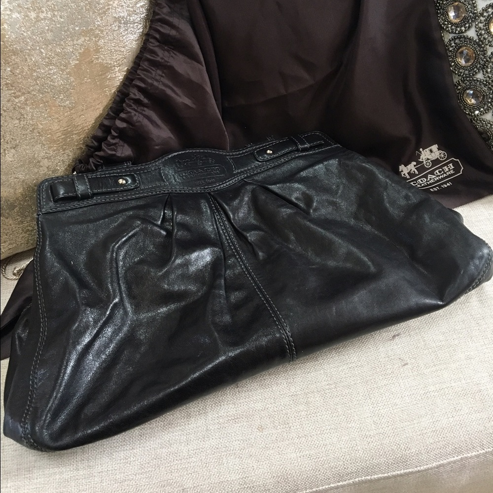 Large leather Coach bag