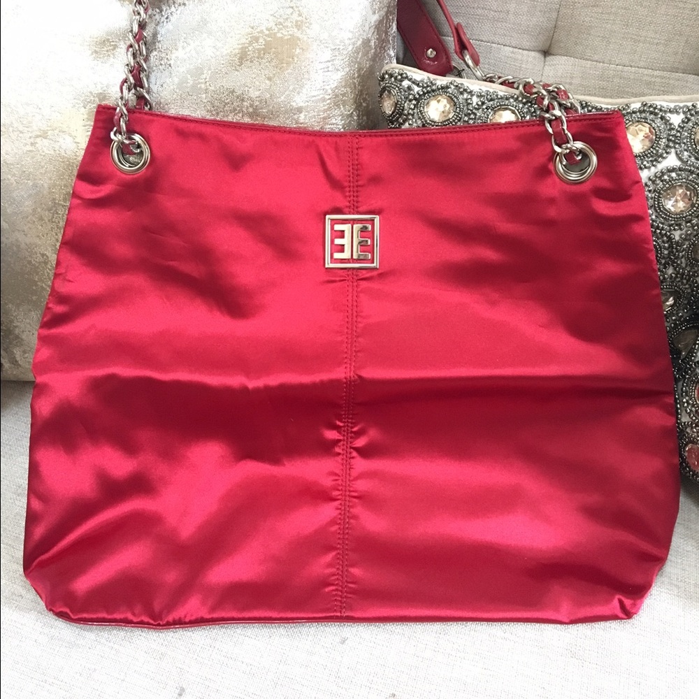 Express red silk bag