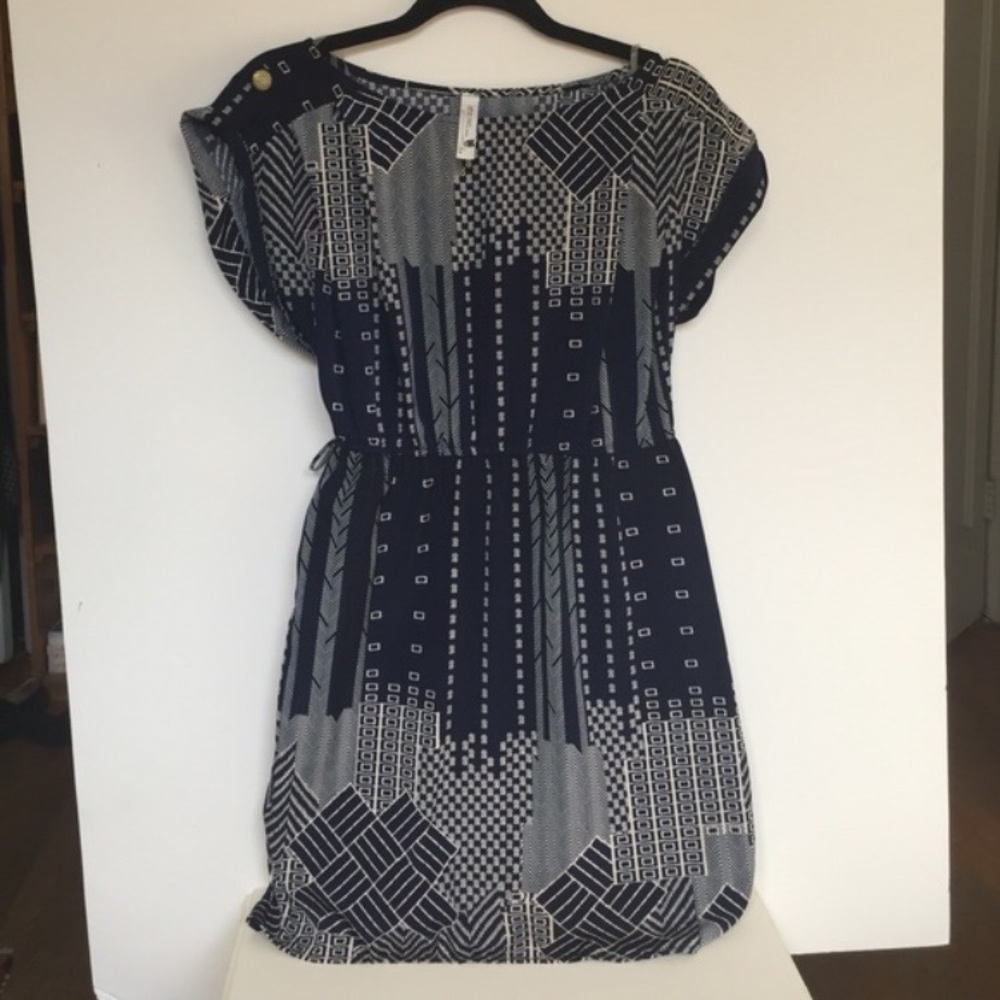 Pink Owl graphic print short sleeve dress