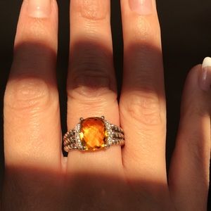 David Yurman 💍 Citrine and Diamonds Ring