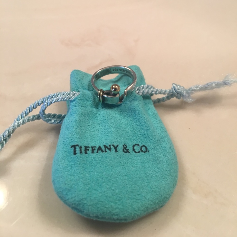 Tiffany & Co. Vintage Hook & Eye Ring - size 5 1/2