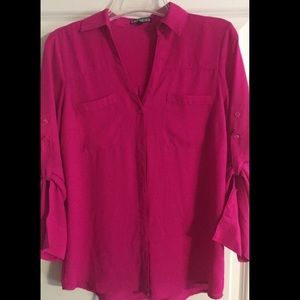 Express Hot Pink Blouse