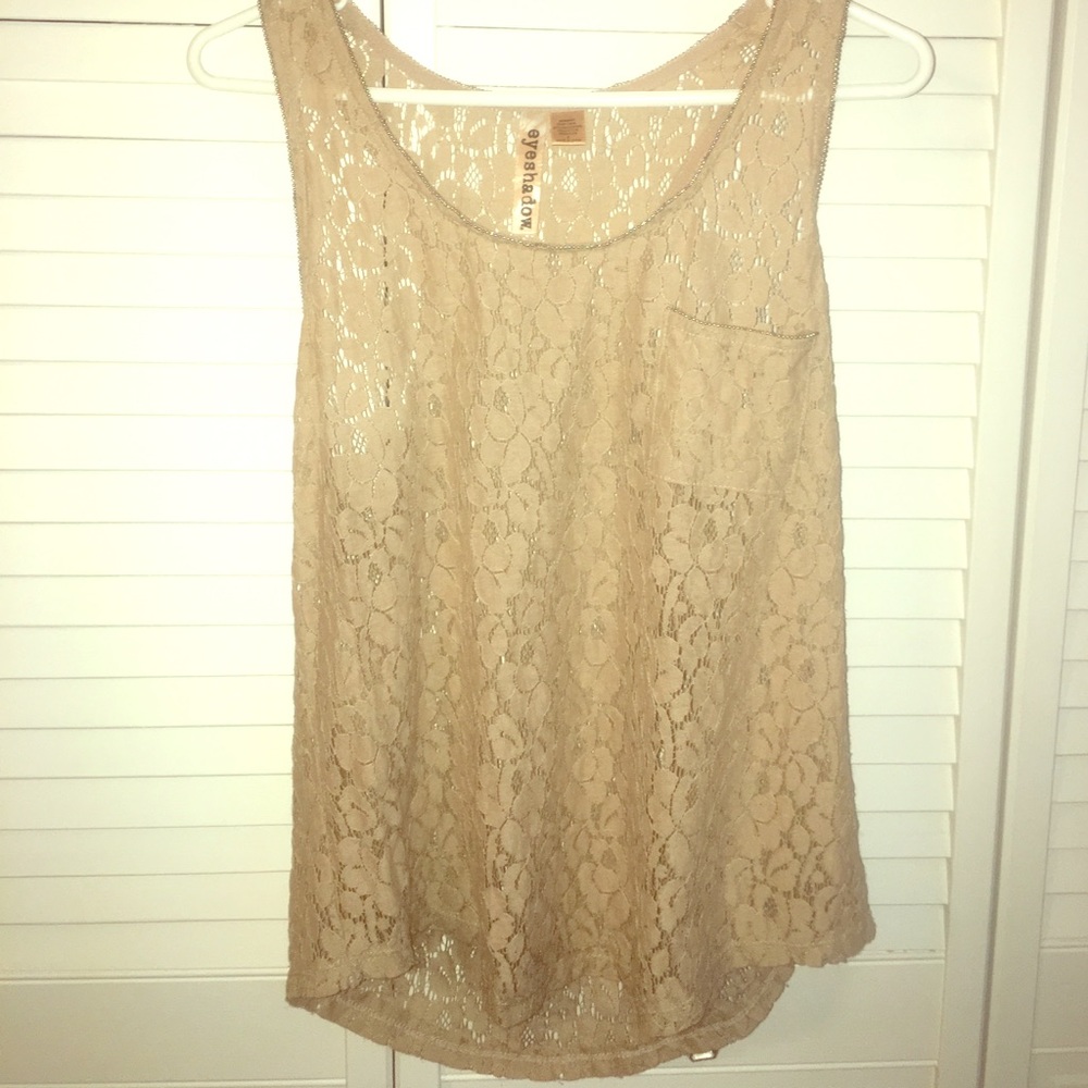 Lace tank top.