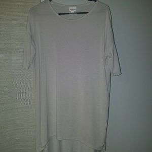 LulaRoe light grey Irma top