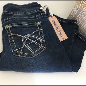 EUC Wallflower Dark Wash Skinny Jeans