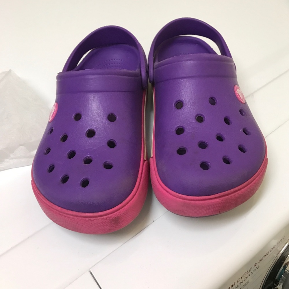 Purple crocs