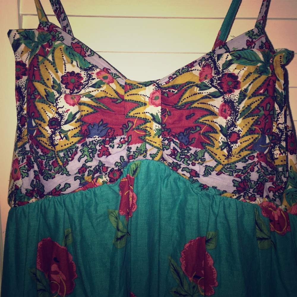 Spaghetti strap dress.