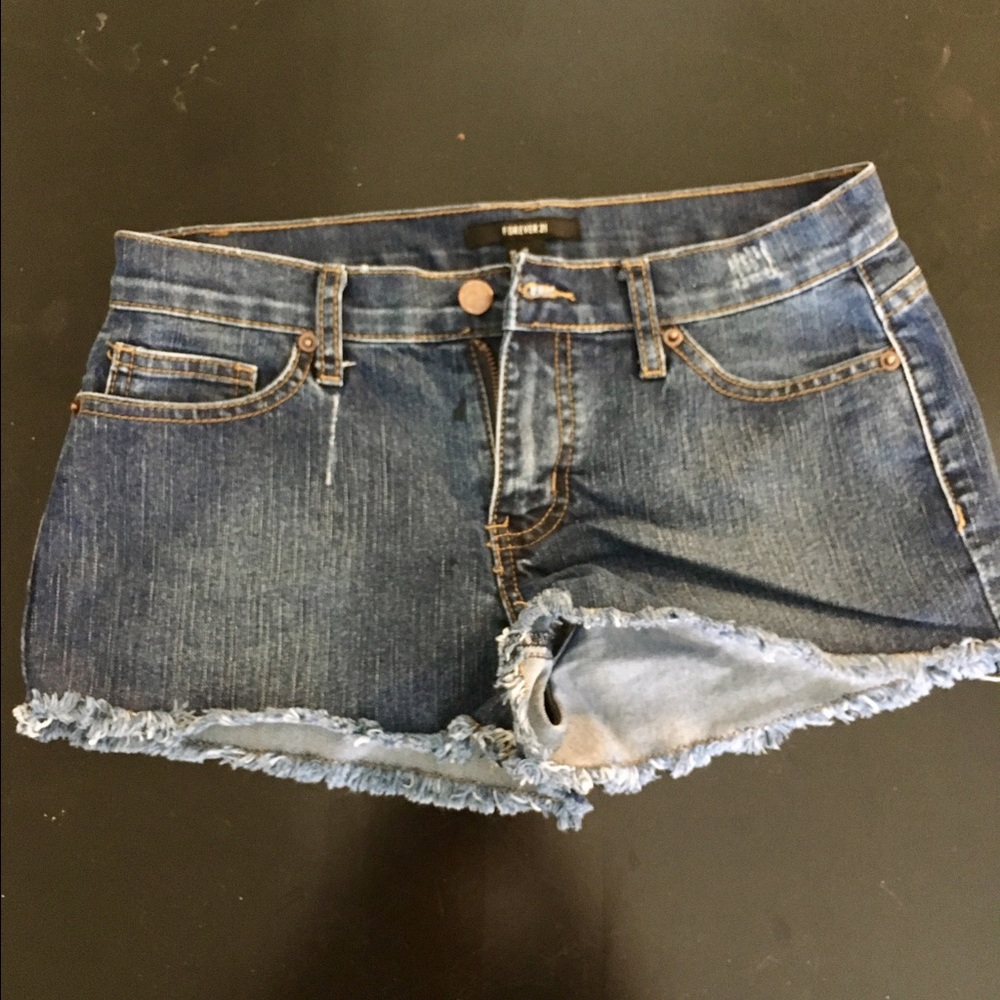 Cut Off Denim Shorts