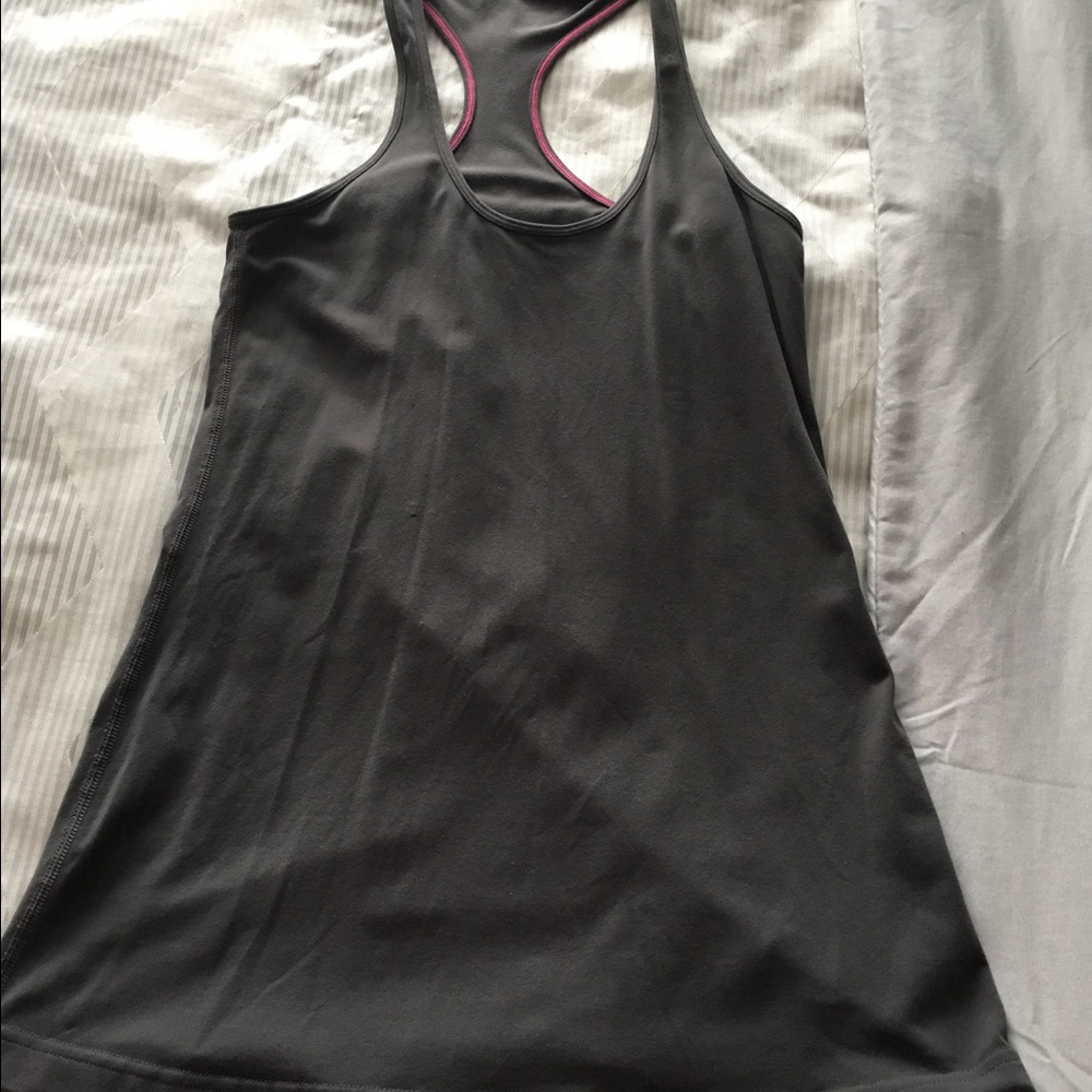 Gray lululemon solid racer back