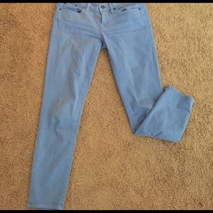 J. Crew skinny blue jeans pants crop ankle