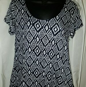 Maurice xs shirt w lace hem. New w tags