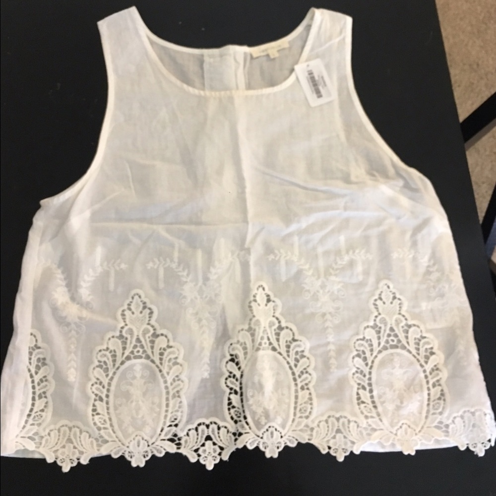 White Summer Tank - Tulip Back