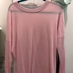 Pale pink tunic sweater by J. Crew