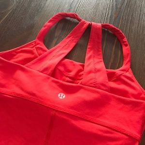 Red lulu lemon tank