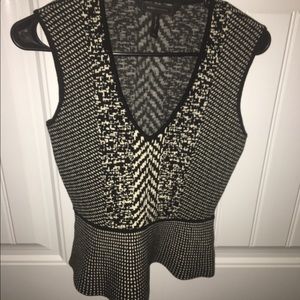 BCBG maxazria peplum top - XS
