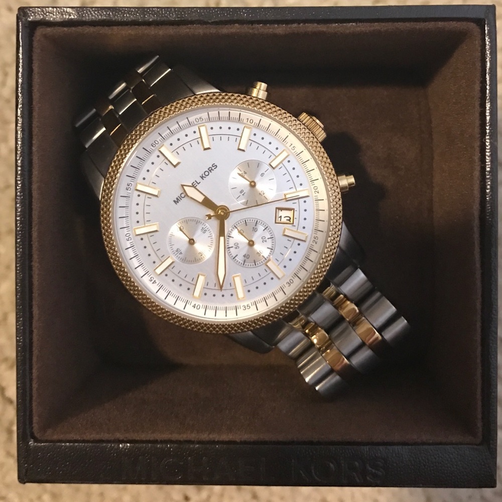 Michael Kors two toned watch