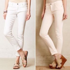 AG JEANS the Stevie slim straight white jeans