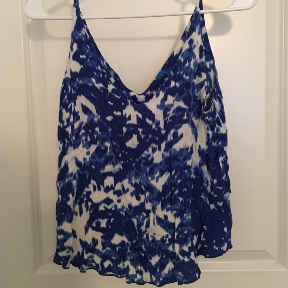 Blue & White Tank