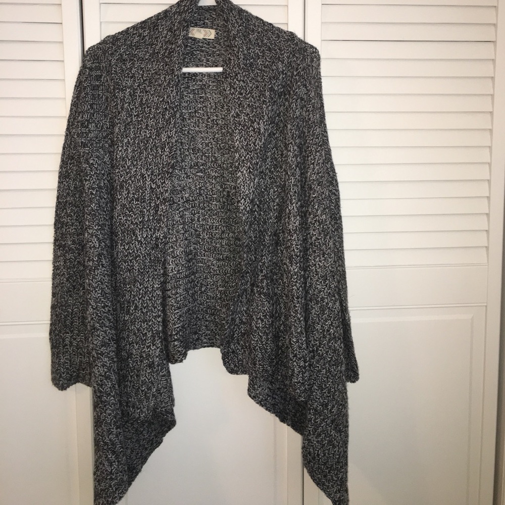 Gray-Black cardigan.