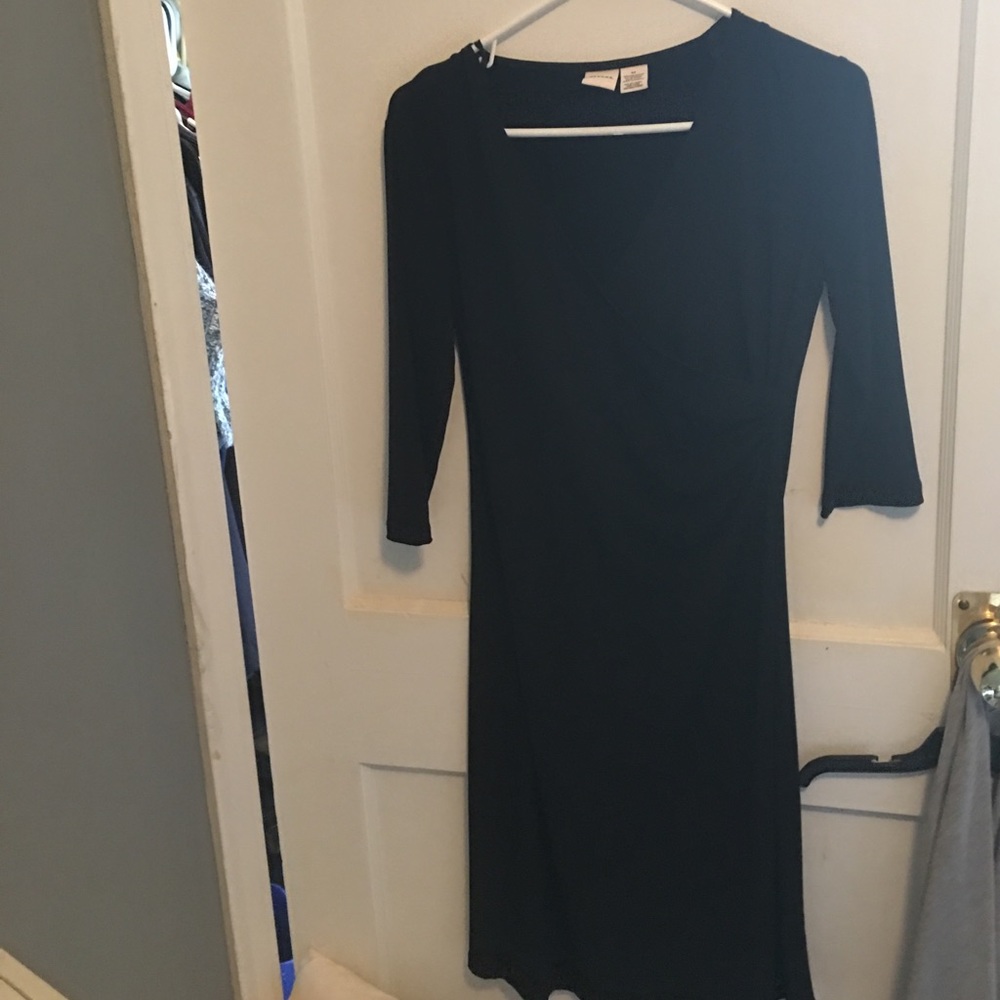 Women's black poly/spandex dress