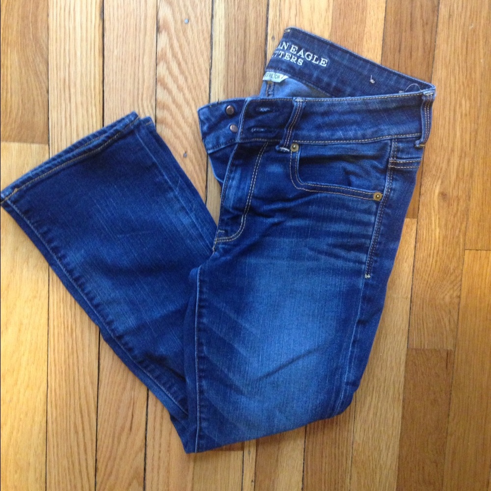 Artist crop American Eagle jeans
