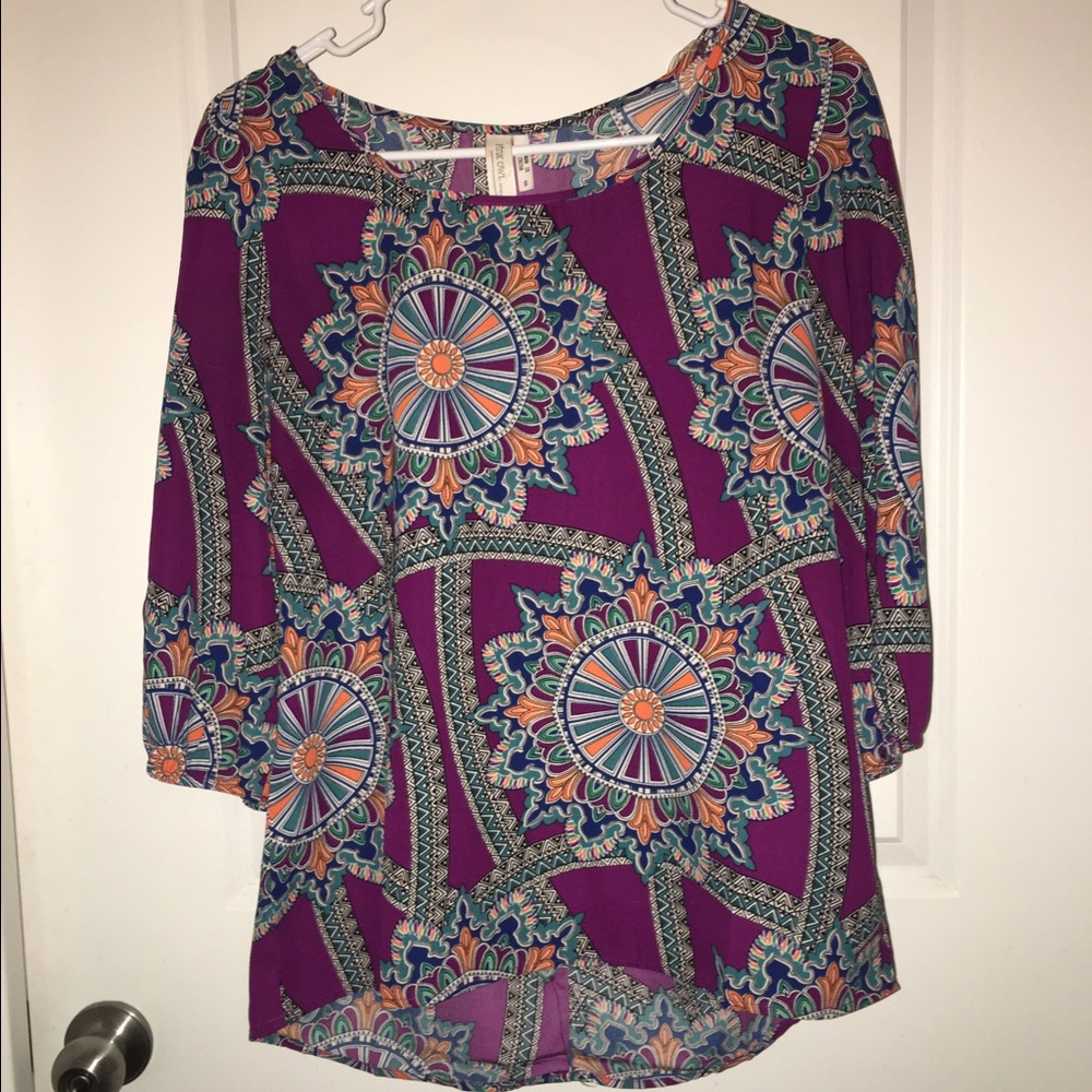 Medallion Print Boutique Blouse