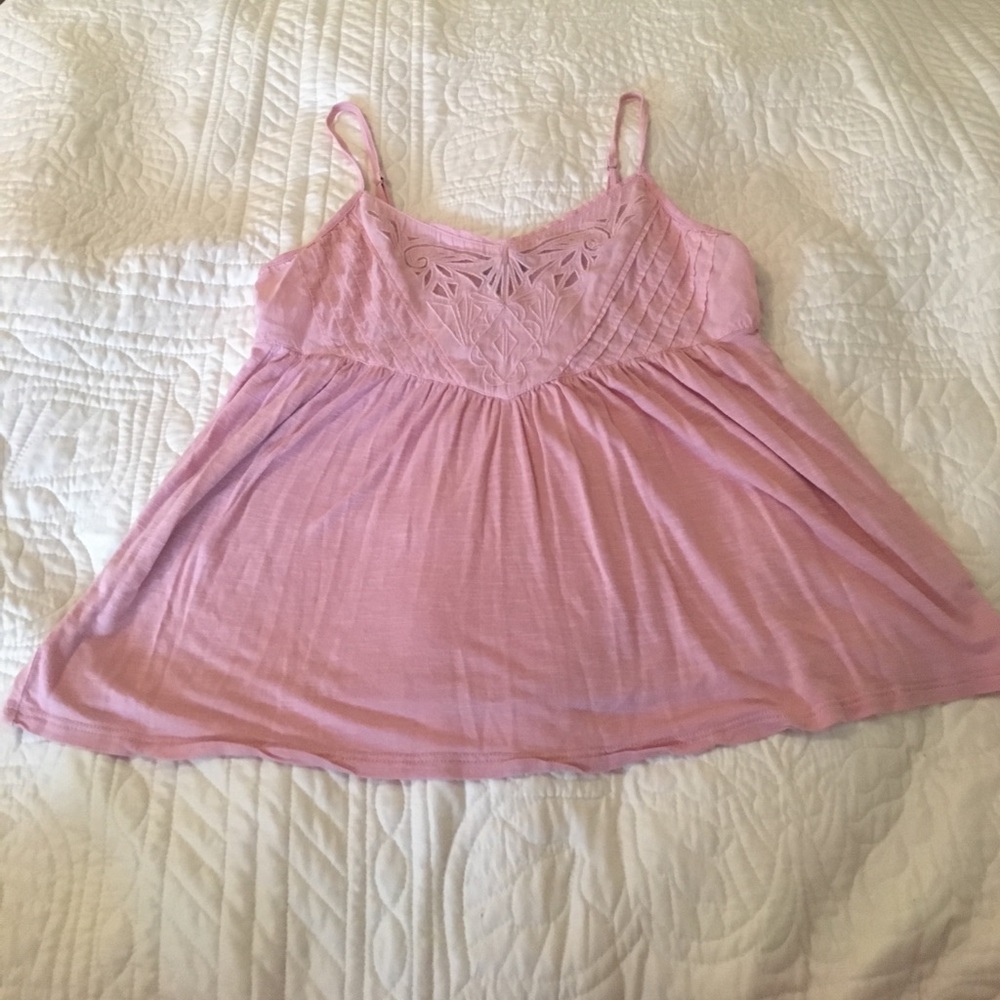 ae pink tank top