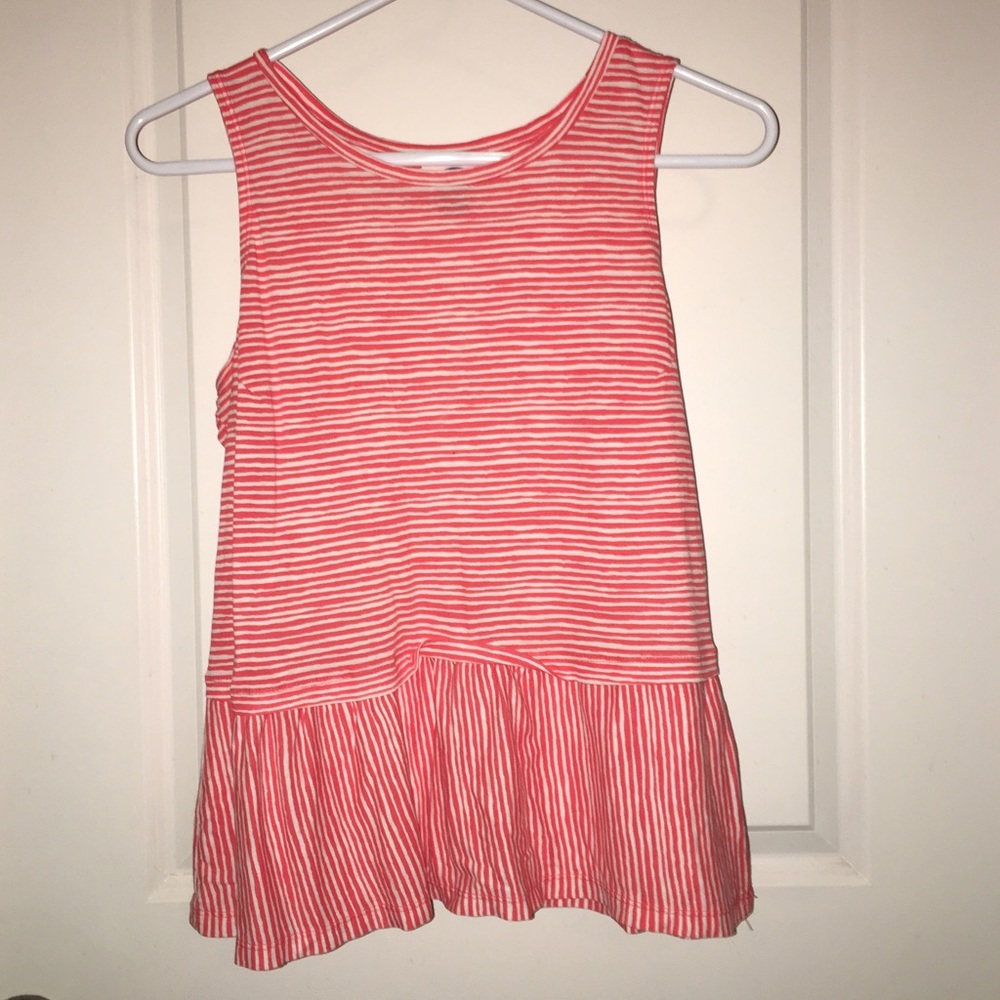 Stripe Peplum Tank