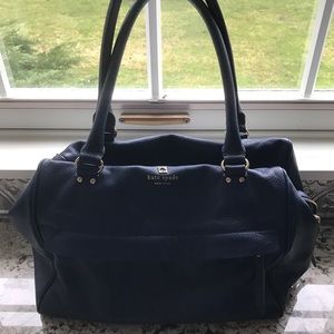 Authentic Navy Kate Spate Purse