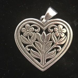 James Avery RETIRED Sterling Silver Heart Pendant