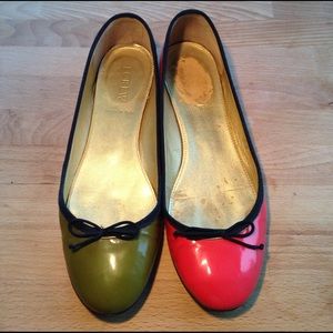 J crew. Flat shoes. 2pairs. Made Italy. 6