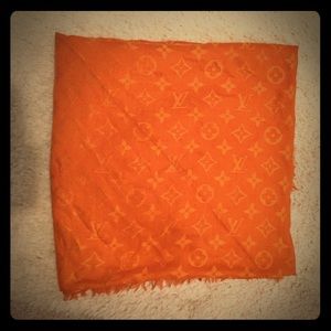 Authentic Louis Vuitton monogram shawl scarf