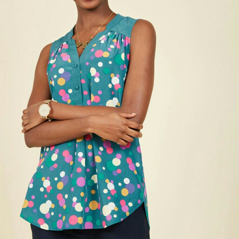 Modcloth Girl About Easton in Bubbles Tunic