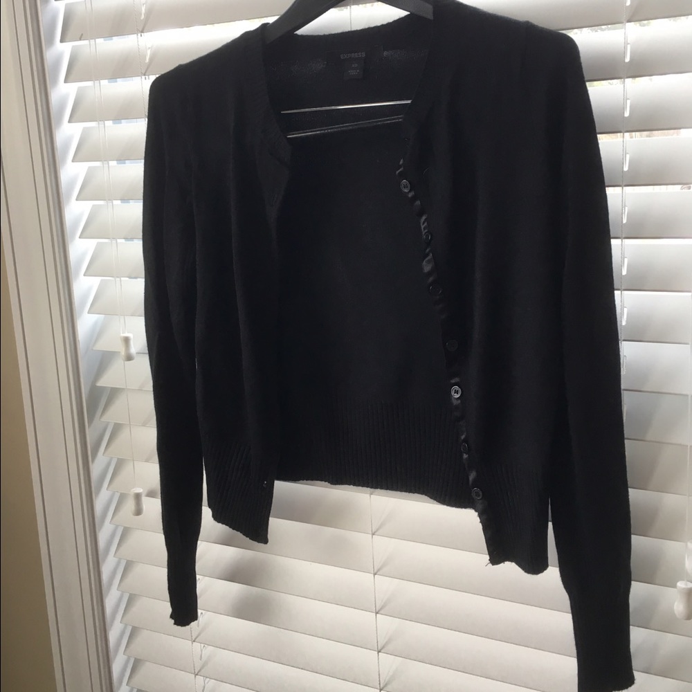 Express black cardigan