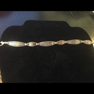 SALE✅✅James Avery RETIRED Faith Hope Love Bracelet