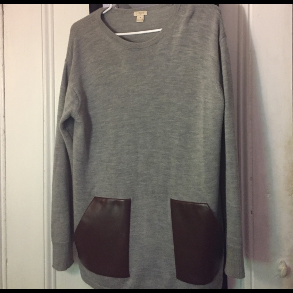 J crew grey sweater