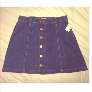 SALE!! Jean button down skirt!