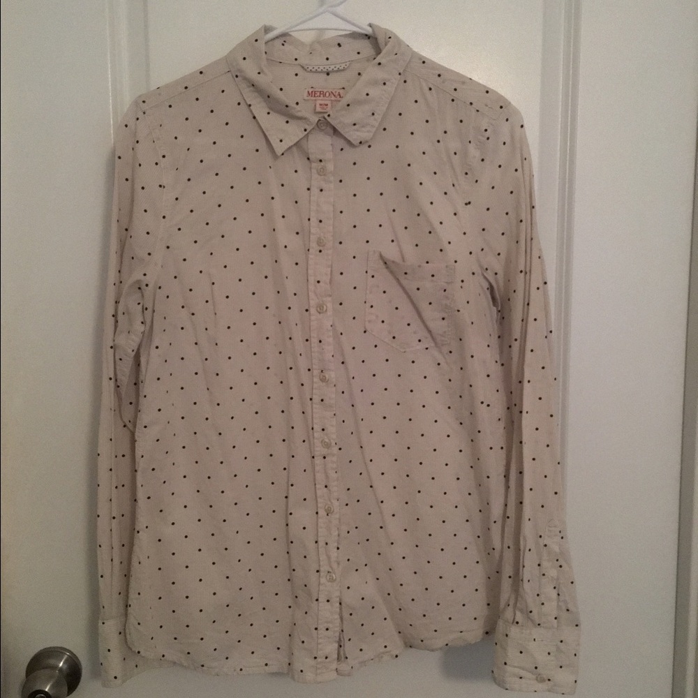 Polka Dot Button Down