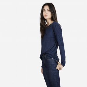 Everlane S Navy Ryan Longsleeve