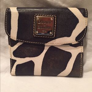 Dooney & Bourke Giraffe Print Leather Wallet