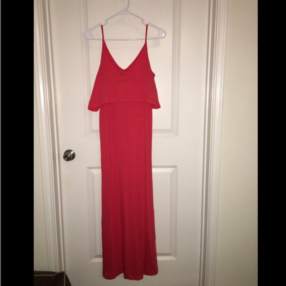 Casual Red Maxi