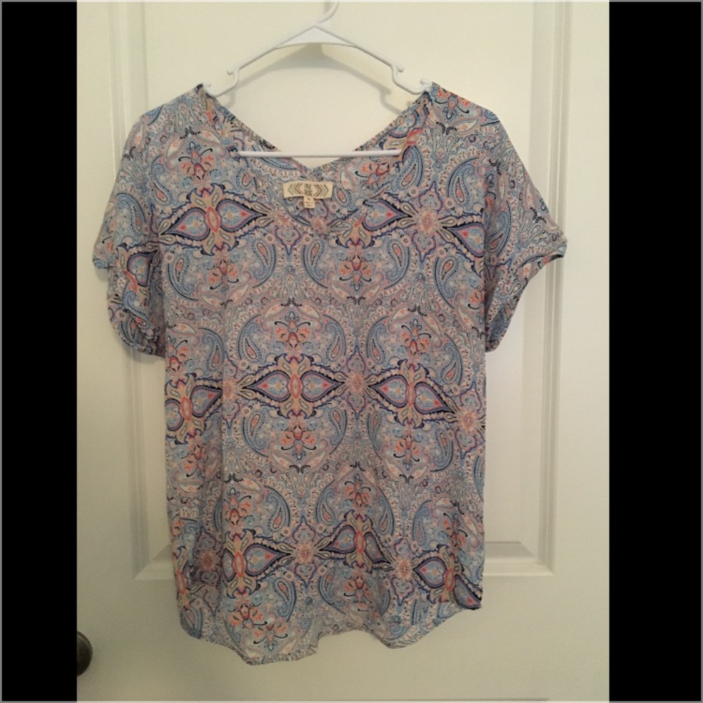 Paisley Print Top