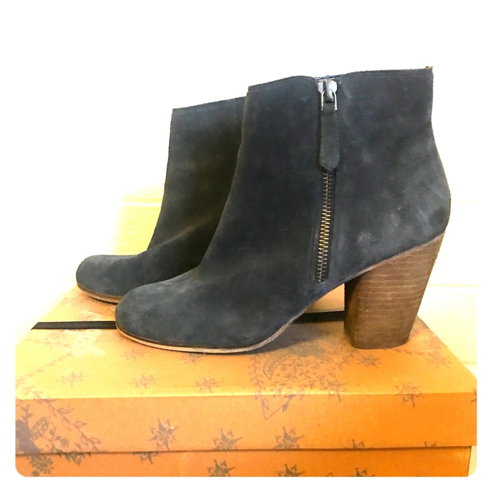 BP Blue Suede Booties