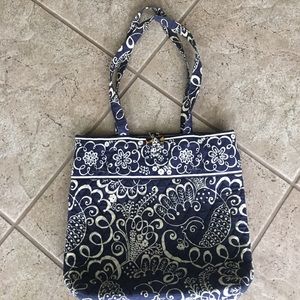 Vera Bradley Twirly Birds Navy Print (retired)
